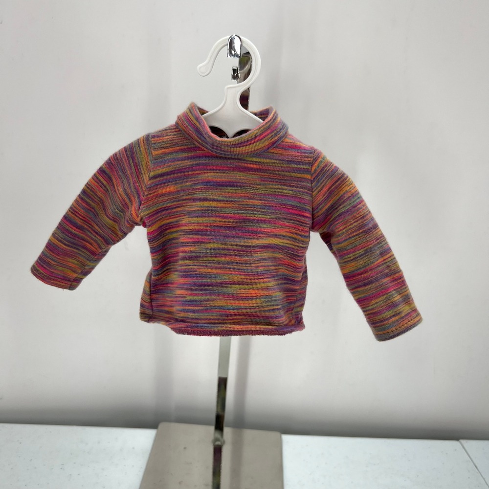 American Girl Doll Julie Meet Multi Space Dye Mock Neck Knit Top 9420 F07